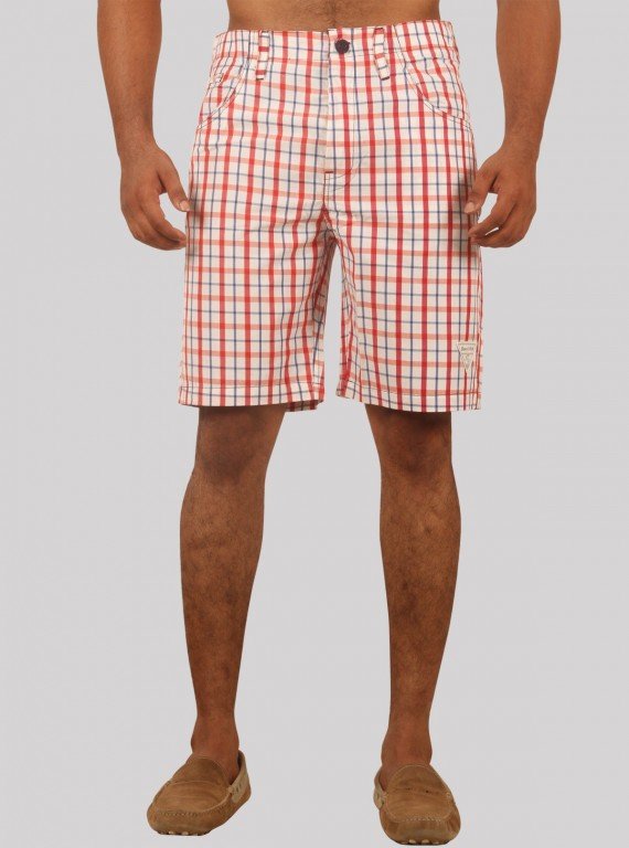 Red Checked Shorts