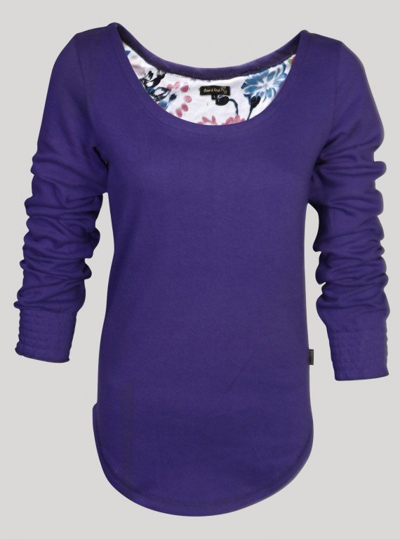 Violet Fleece Sweat Top