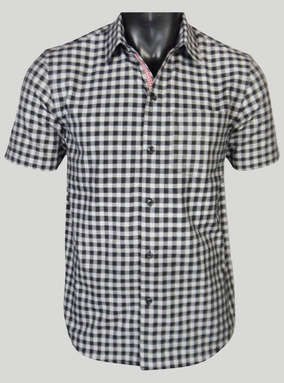 Regular Fit - Black Checkered Shirt