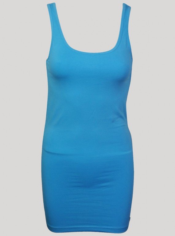 Sleeveless Turquoise Top