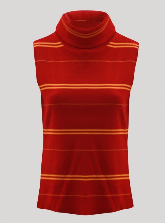 Red Roll On Neck TShirt