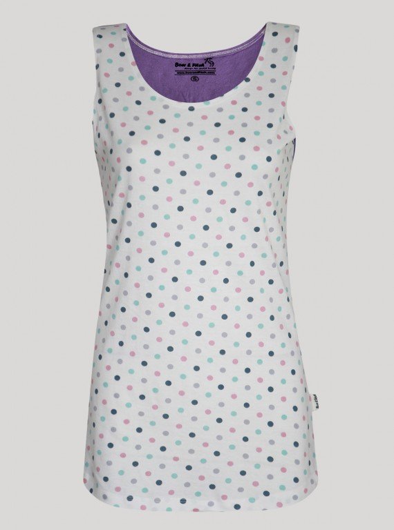 Multi Dotted Sleeveless Top