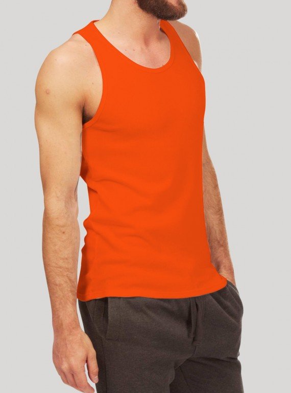 Orange Rib Vest