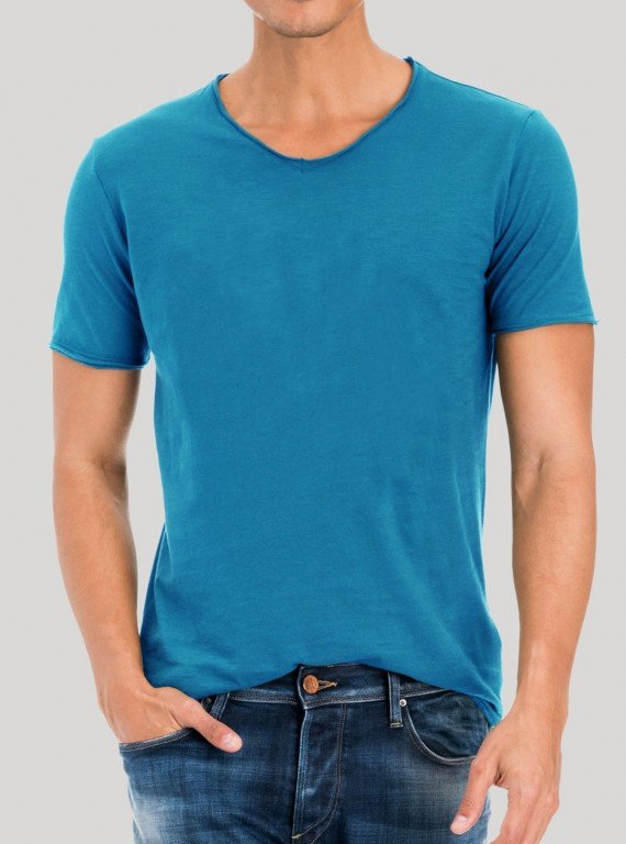 Turquiose Slub Jersey TShirt