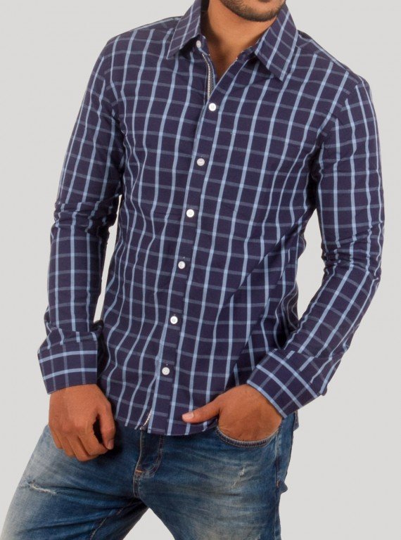 Ink Blue Casual Shirt