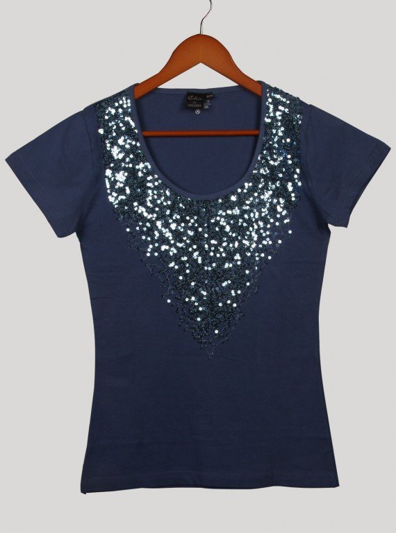 Handsome Applique Womens Top