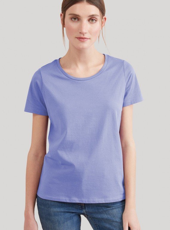 Purple Womens Crew Neck TShirt