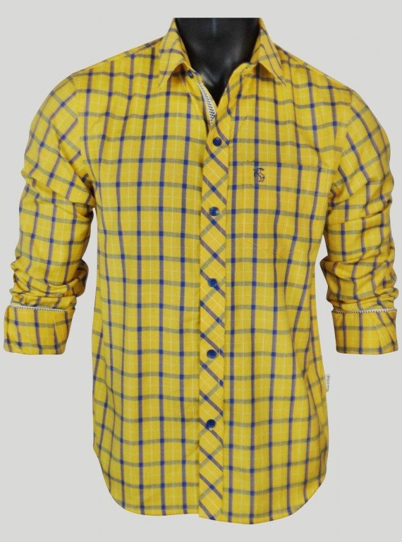 Regular Fit - Yellow Check...