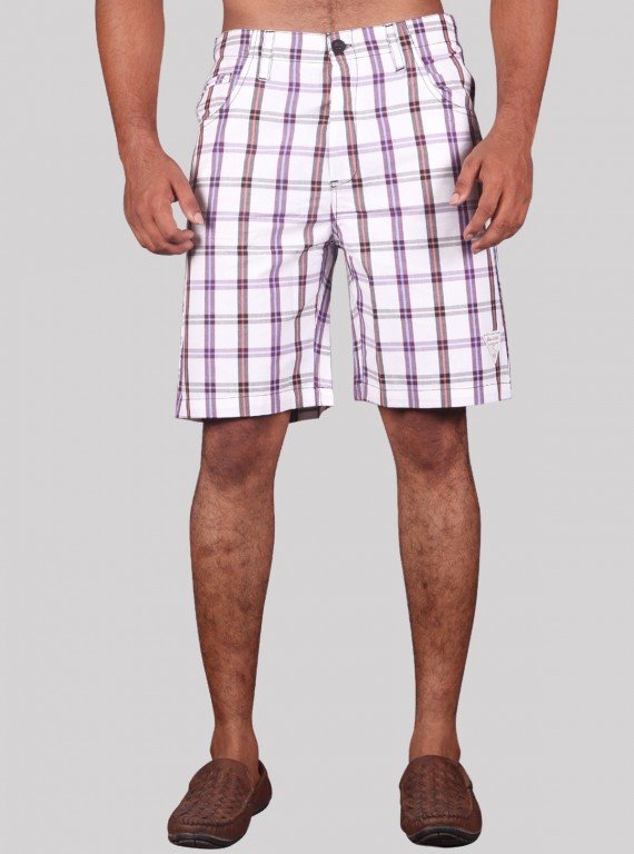 White Stripe Shorts
