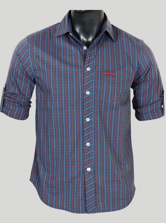 Slim Fit - Grey Multi Check...