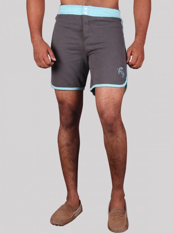 Blue Banded Fleece Shorts