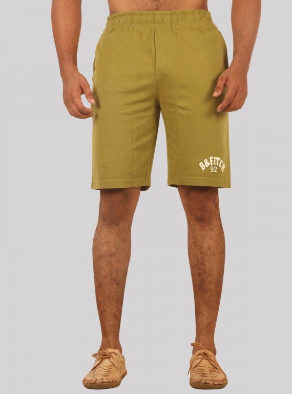 Olive Jersey Shorts
