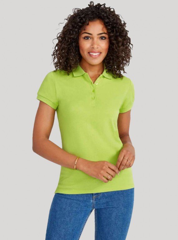 Green pique polo tshirt